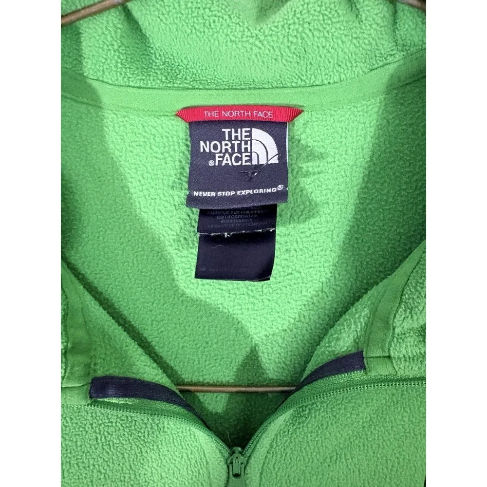 The North Face Green Fleece Quarter-ZIP Jacket MENS XL